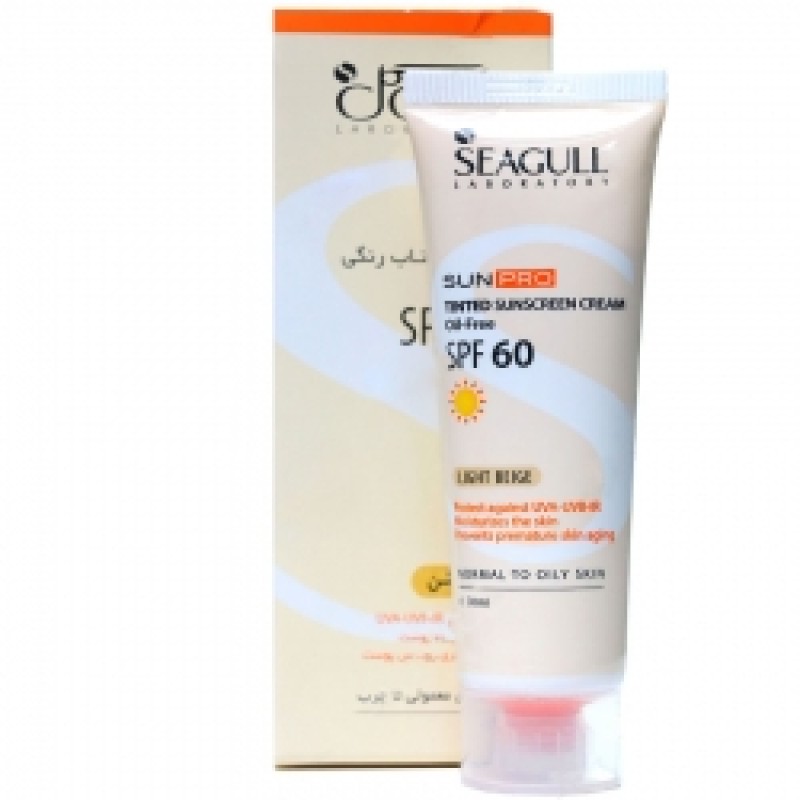 کرم ضد آفتاب رنگی فاقد چربی سی گُل با SPF 60 حجم 50 میلی لیتر