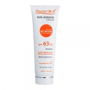 کرم ضد آفتاب دکتر ژیلا SPF63 بی رنگ