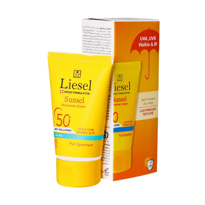 لايسل كرم ضد آفتاب سانسل SPF50پوست چرب بي رنگ